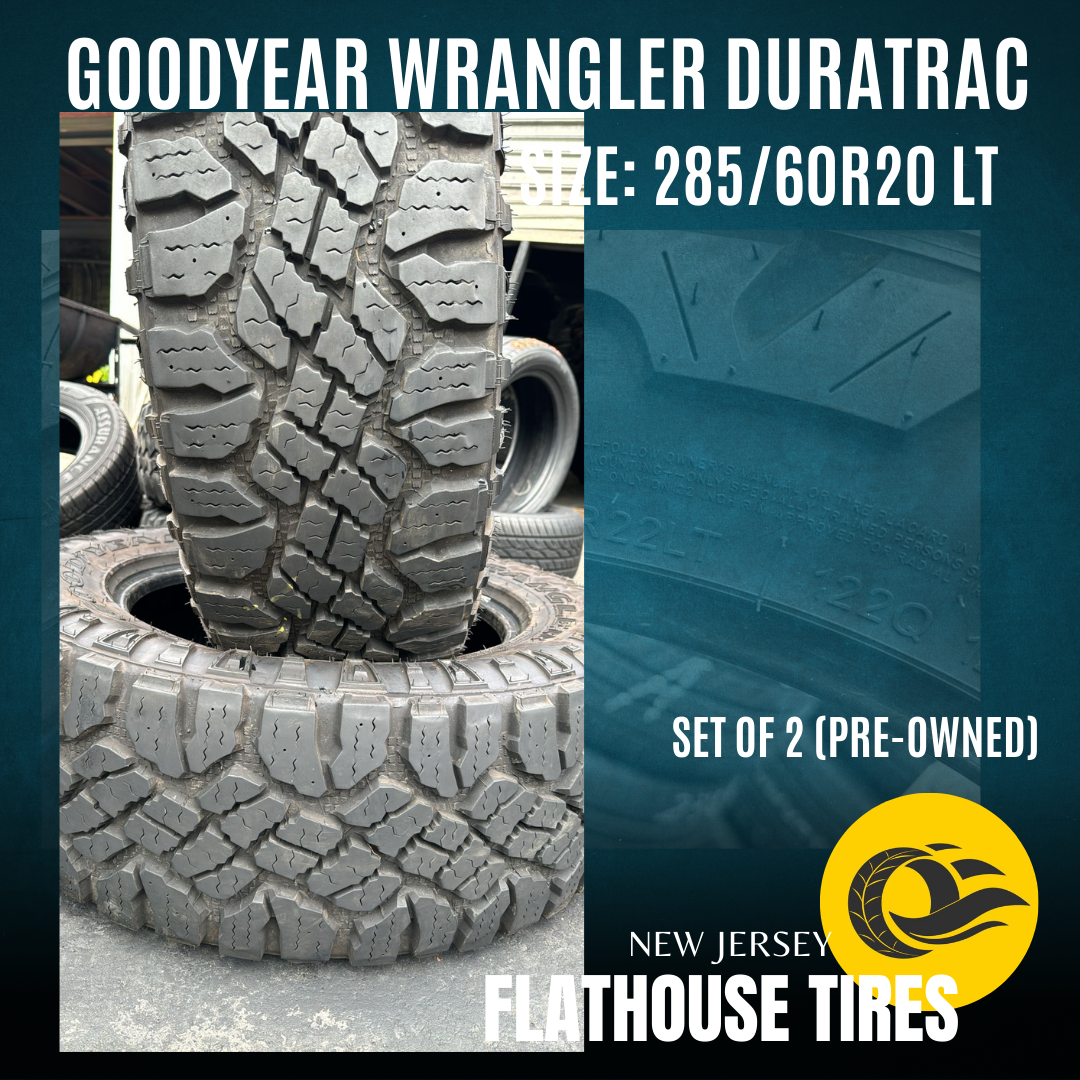 Goodyear Wrangler DuraTrac 285/60R20 LT - Set of 2 Pre-Owned Tires