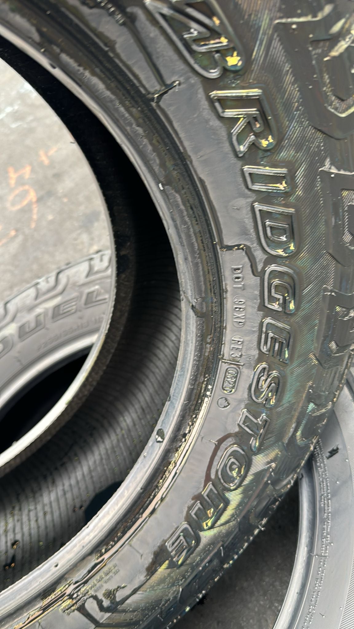Set of 2 Used Bridgestone Tires - 265/65/18