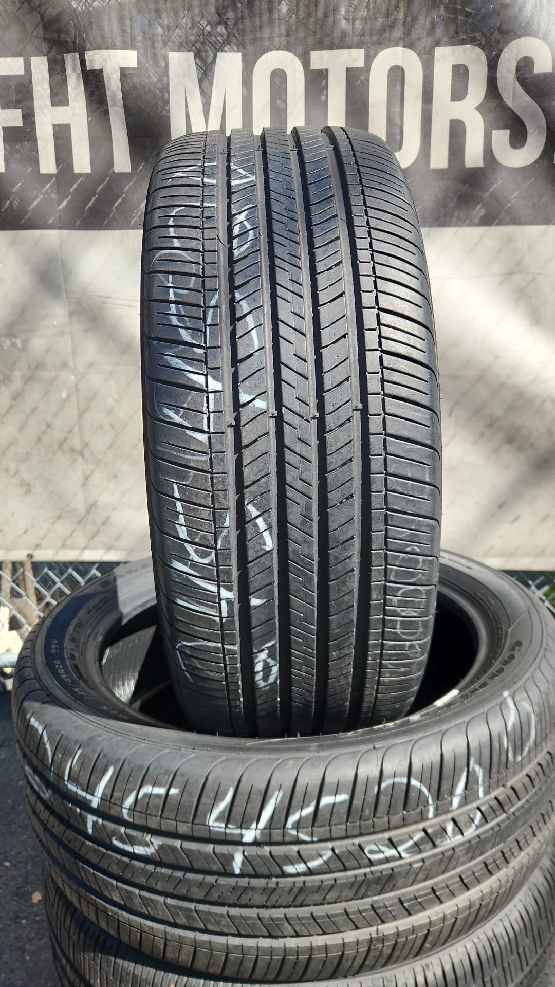 Set of 4 Used Goodyear Tires Size: 245/45/20