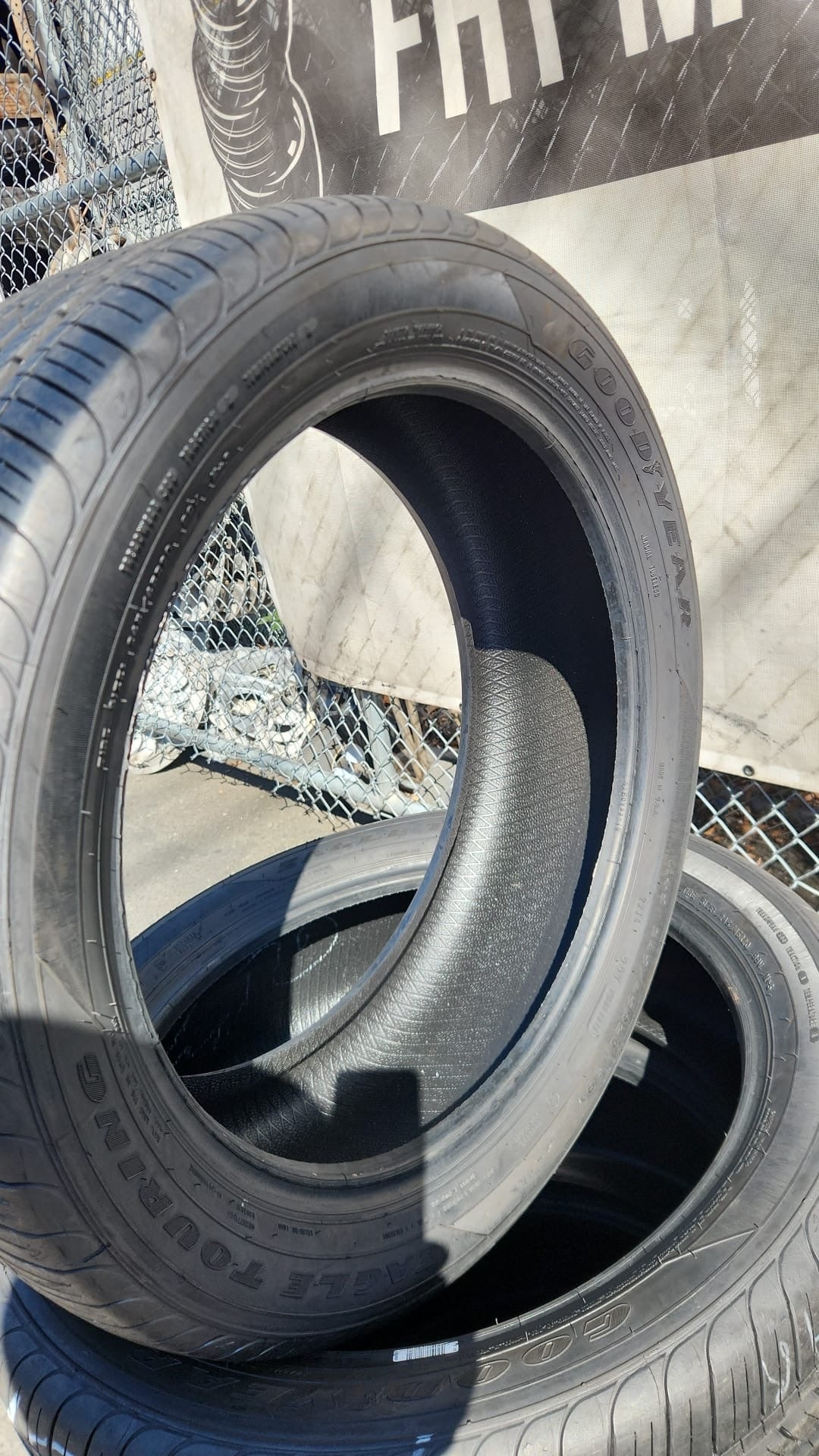 Set of 4 Used Goodyear Tires Size: 245/45/20