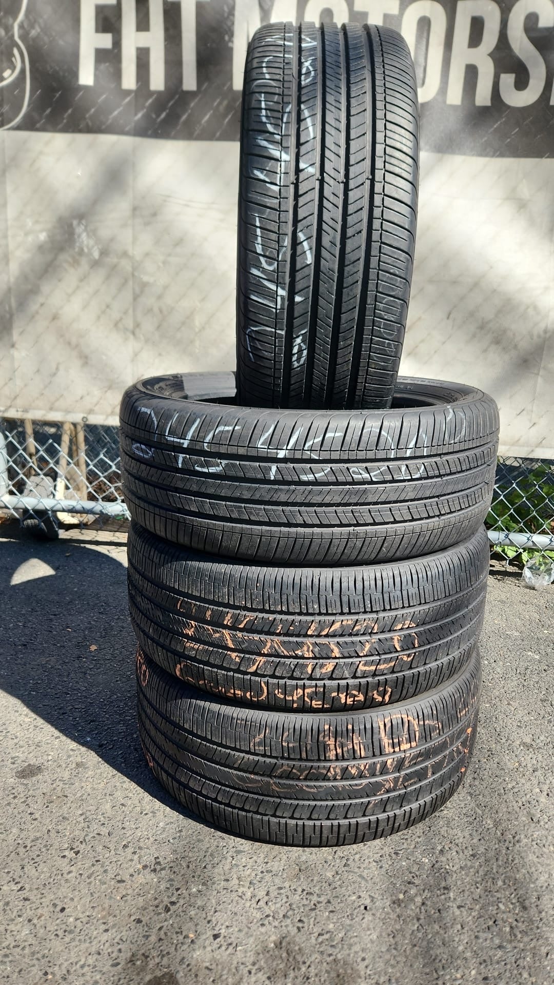 Set of 4 Used Goodyear Tires Size: 245/45/20