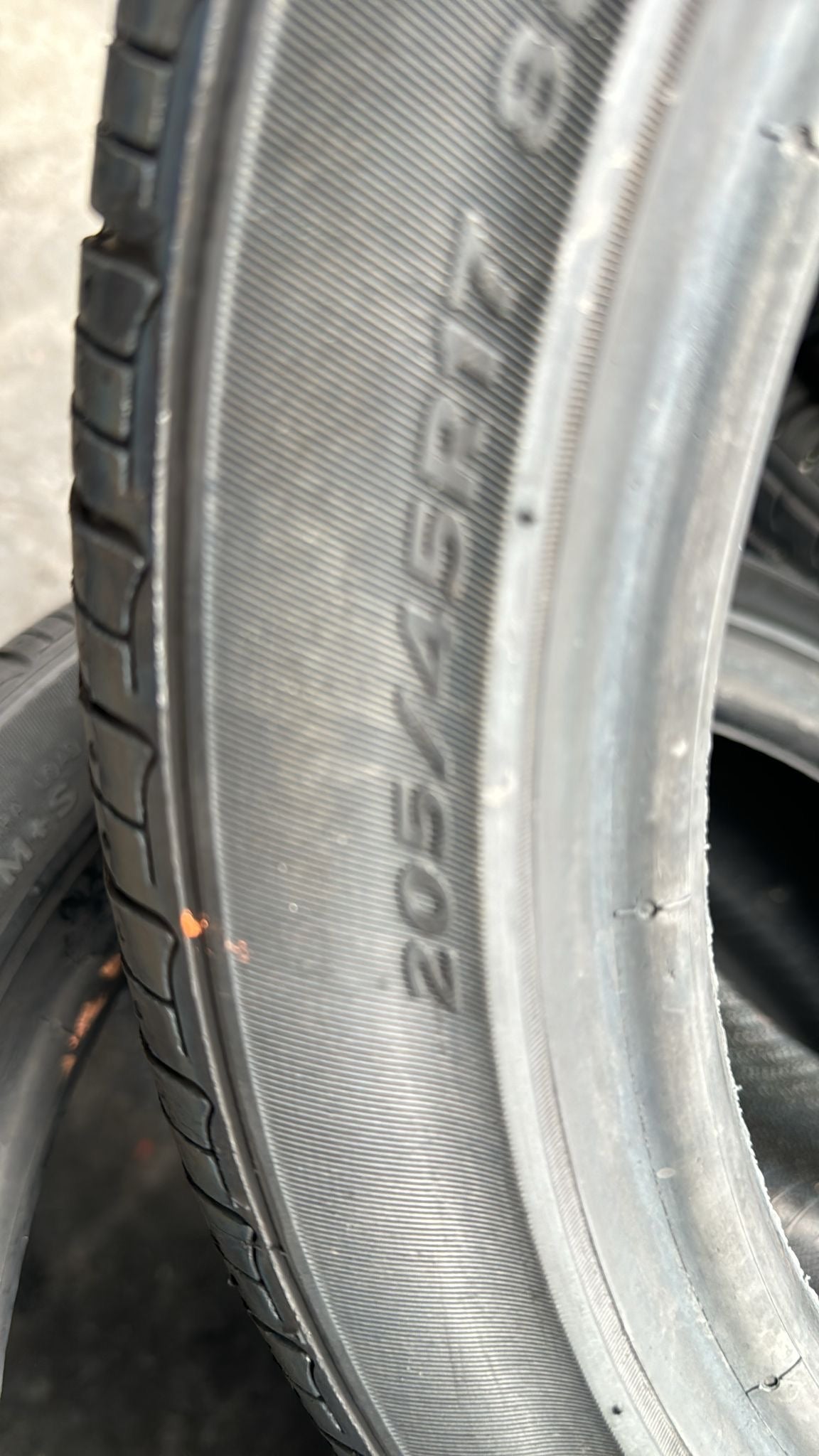 Set of 4 Used Hankook Tires - 205/45/17