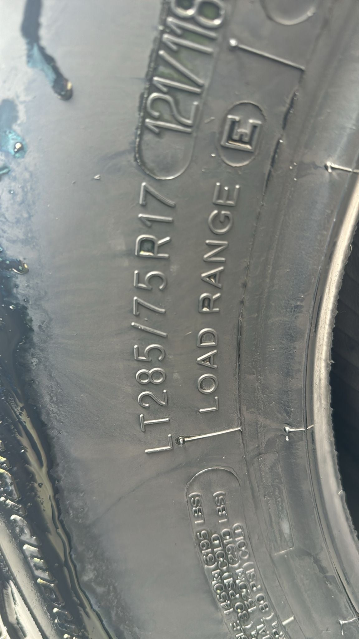 Set of 2 Used BFGoodrich Tires - 285/75/17 LT: Tough Performance for Any Terrain