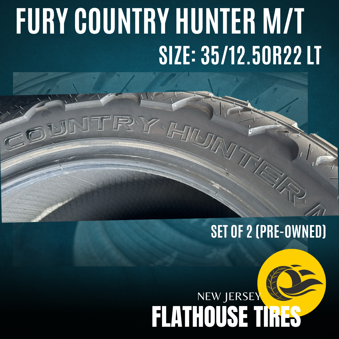 Fury Country Hunter M/T 35/12.50R22 LT - Set of 2 Pre-Owned Tires