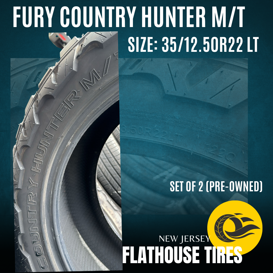 Fury Country Hunter M/T 35/12.50R22 LT - Set of 2 Pre-Owned Tires