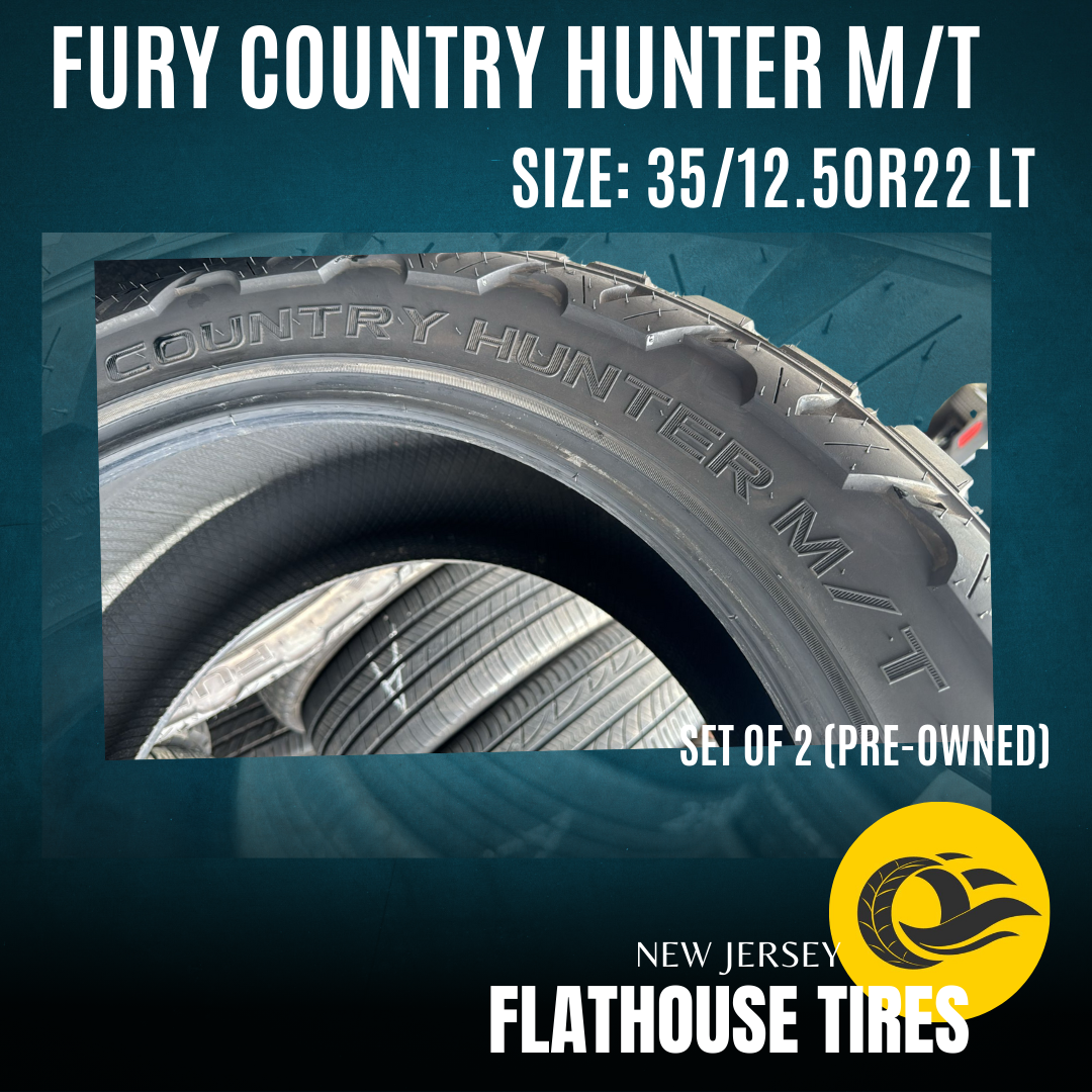 Fury Country Hunter M/T 35/12.50R22 LT - Set of 2 Pre-Owned Tires