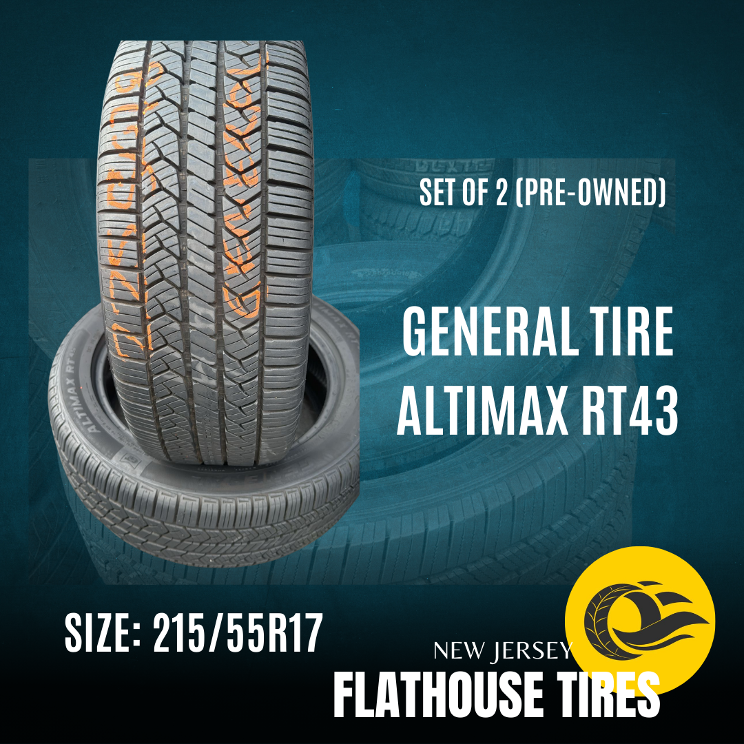 General Tire Altimax RT43 215/55R17 - Set of 2 Pre-Owned Tires