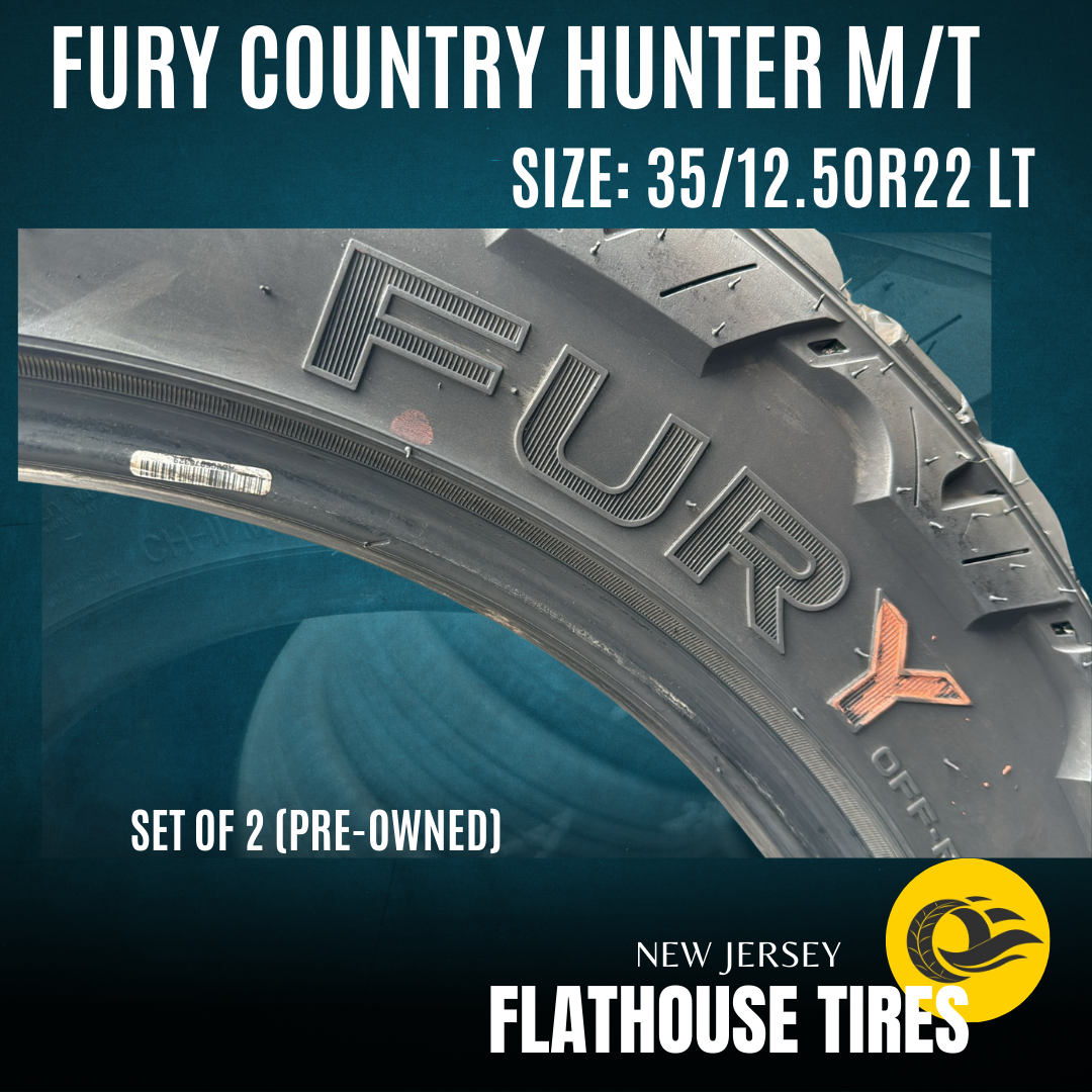 Fury Country Hunter M/T 35/12.50R22 LT - Set of 2 Pre-Owned Tires