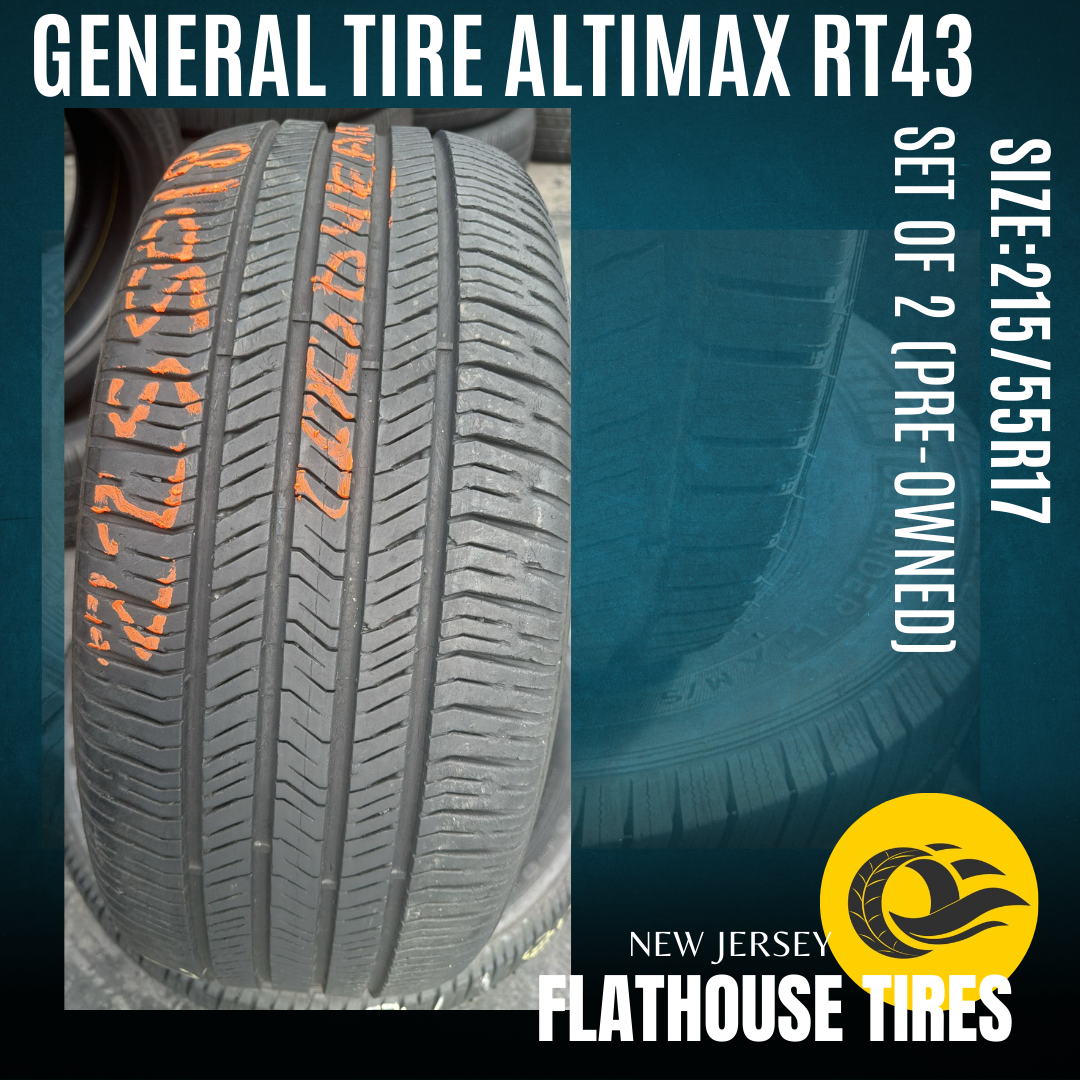 General Tire Altimax RT43 215/55R17 - Set of 2 Pre-Owned Tires