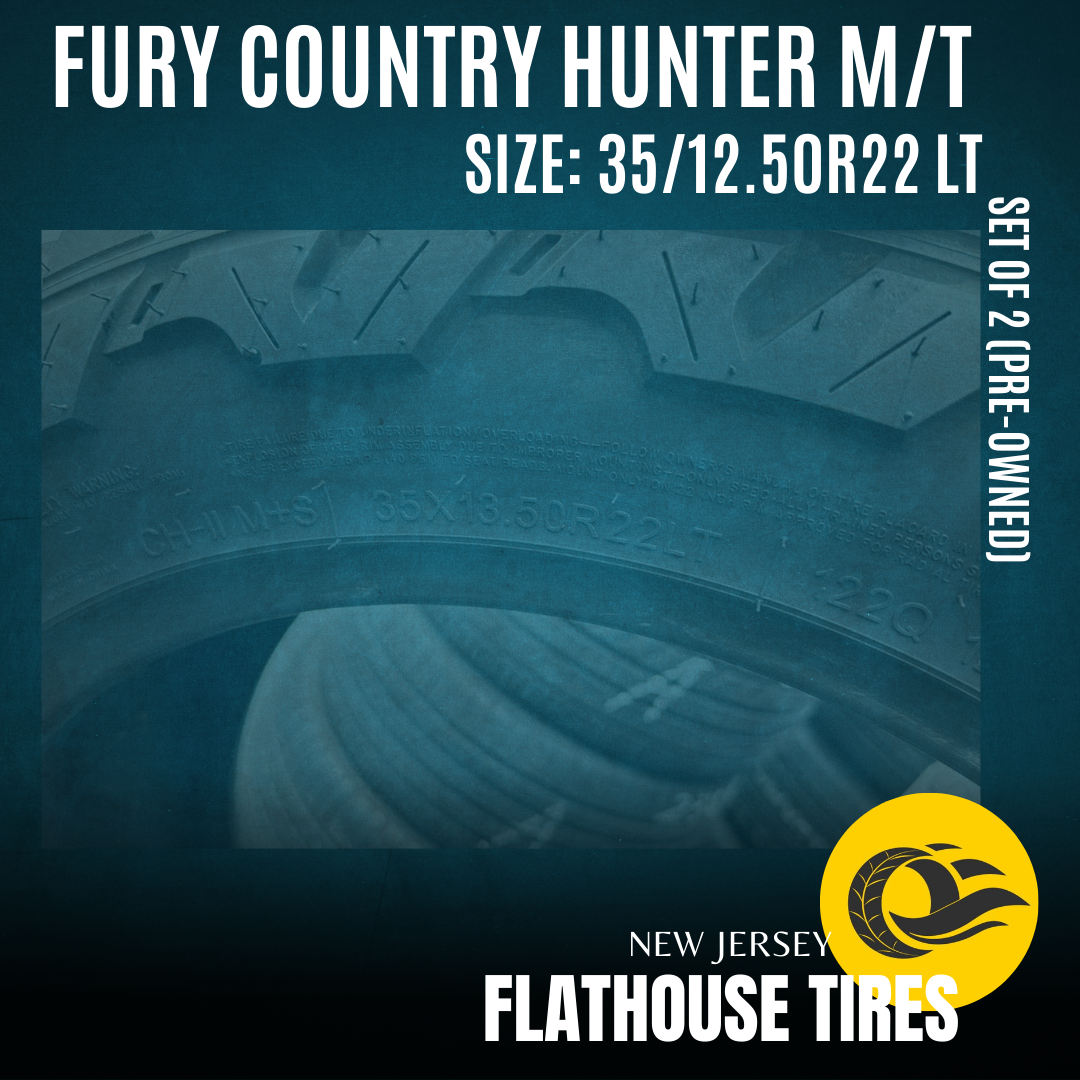 Fury Country Hunter M/T 35/12.50R22 LT - Set of 2 Pre-Owned Tires