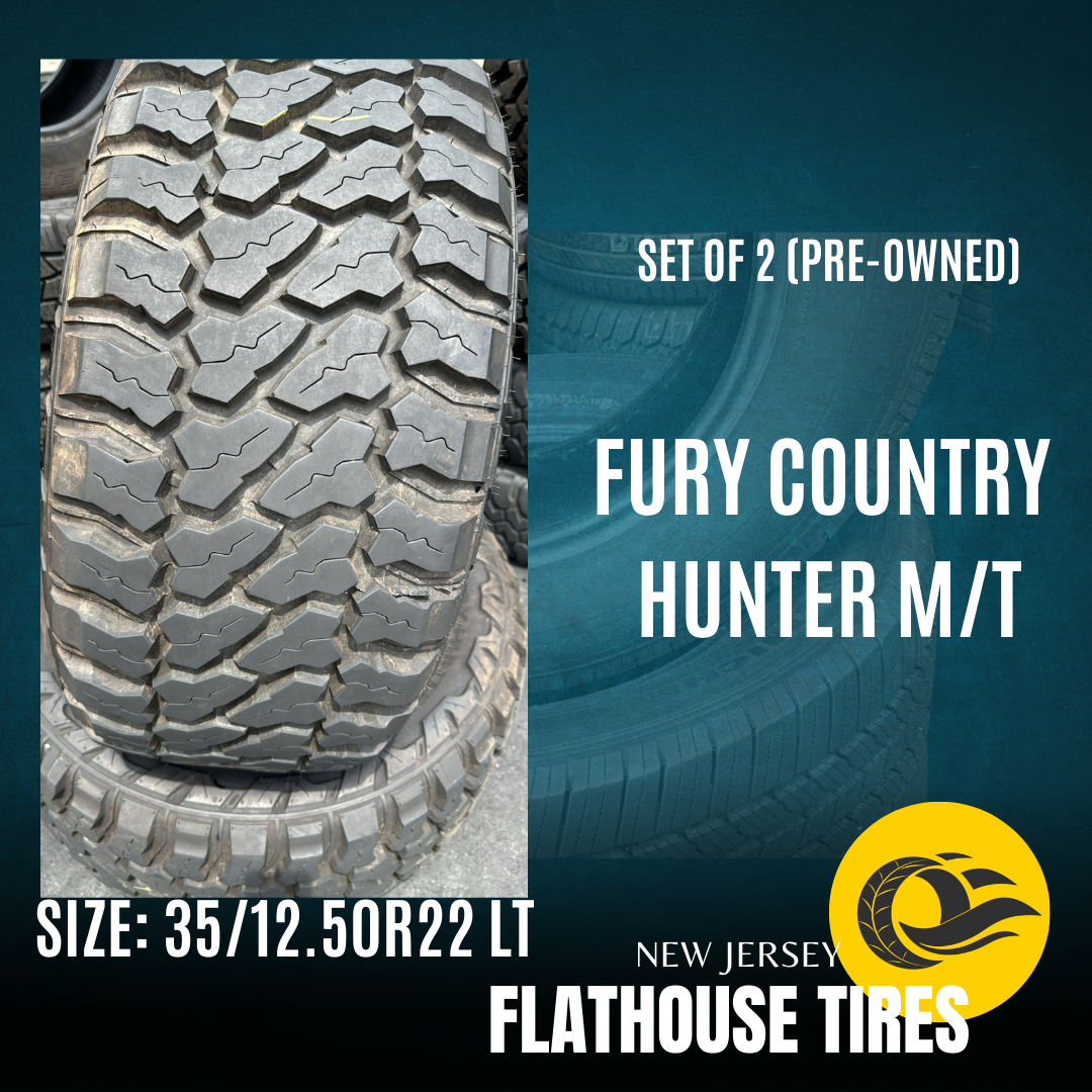 Fury Country Hunter M/T 35/12.50R22 LT - Set of 2 Pre-Owned Tires