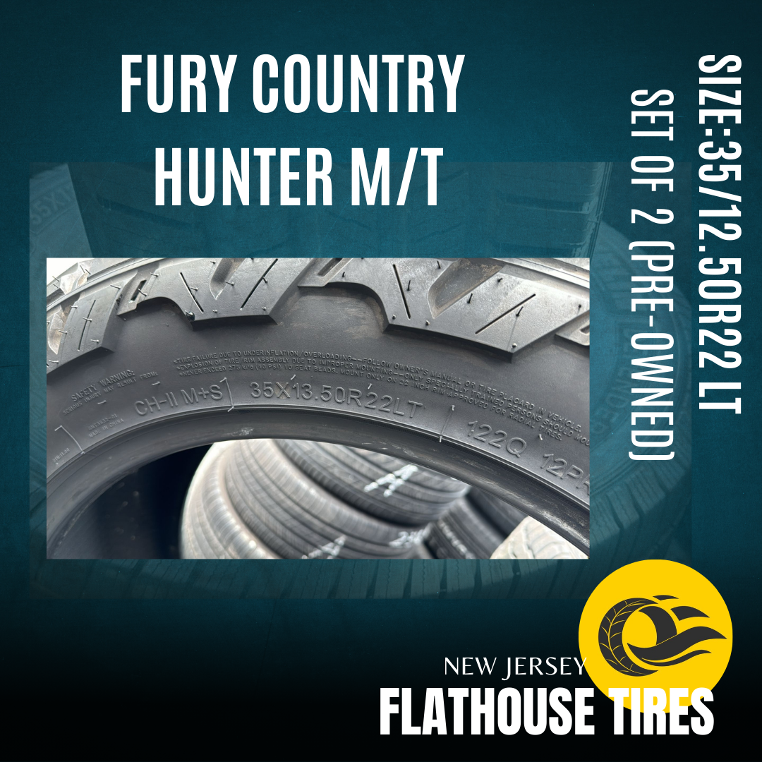 Fury Country Hunter M/T 35/12.50R22 LT - Set of 2 Pre-Owned Tires
