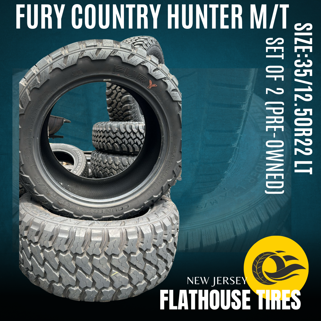 Fury Country Hunter M/T 35/12.50R22 LT - Set of 2 Pre-Owned Tires