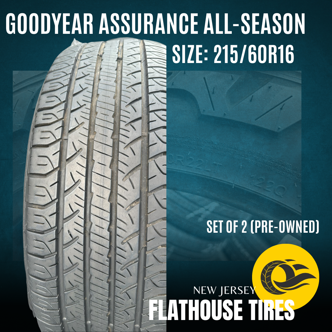 Goodyear Assurance All-Season 215/60R16 - Set of 2 Pre-Owned Tires