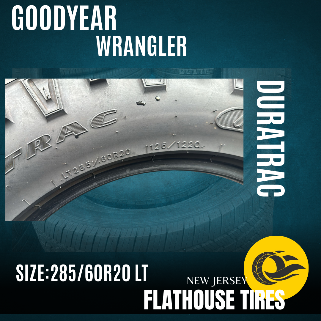 Goodyear Wrangler DuraTrac 285/60R20 LT - Set of 2 Pre-Owned Tires