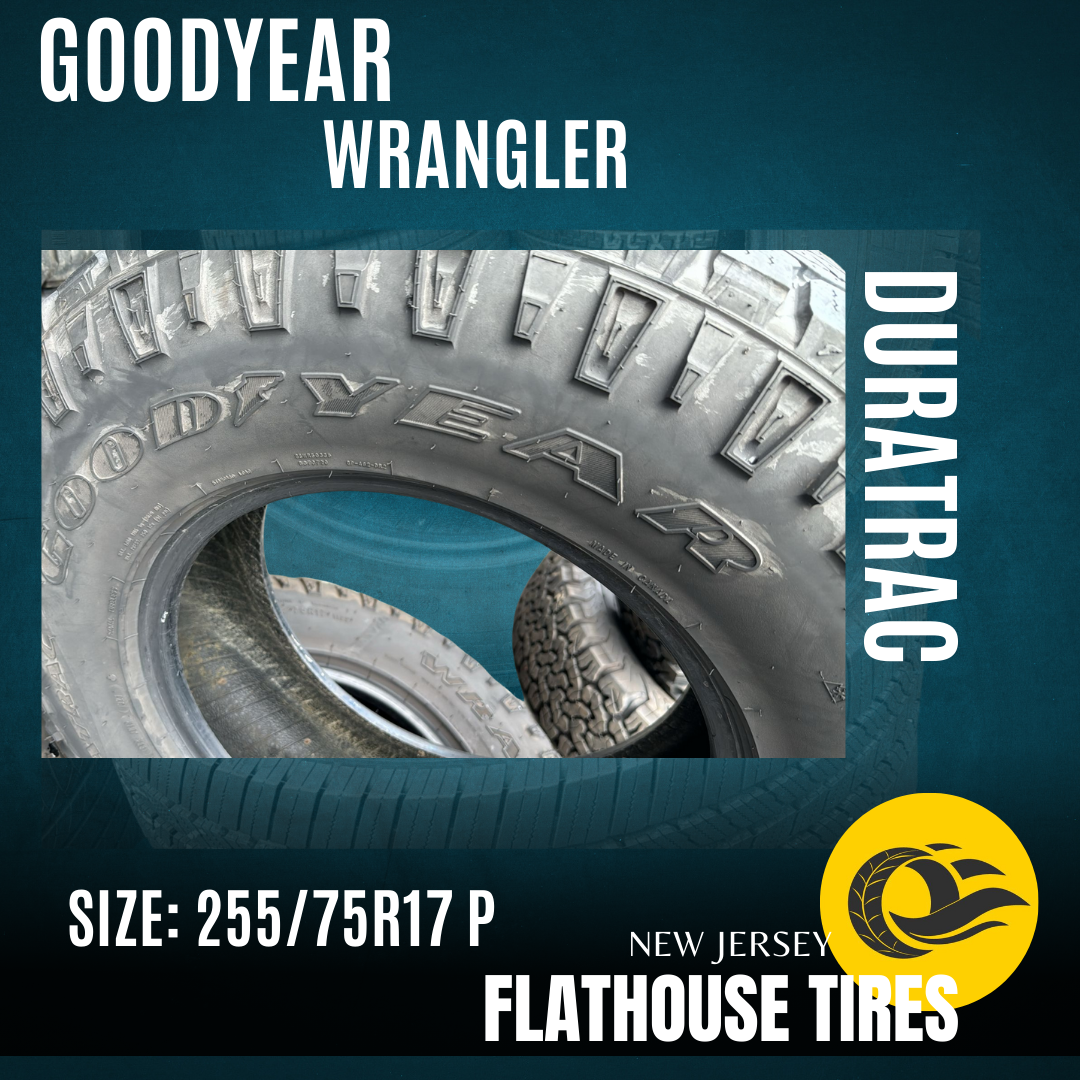 Goodyear Wrangler DuraTrac 255/75R17 P - Set of 2 Pre-Owned Tires