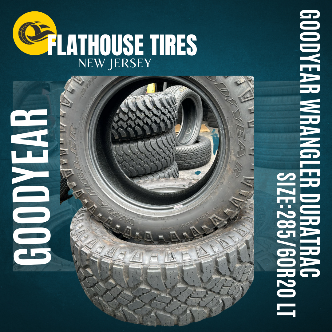 Goodyear Wrangler DuraTrac 285/60R20 LT - Set of 2 Pre-Owned Tires