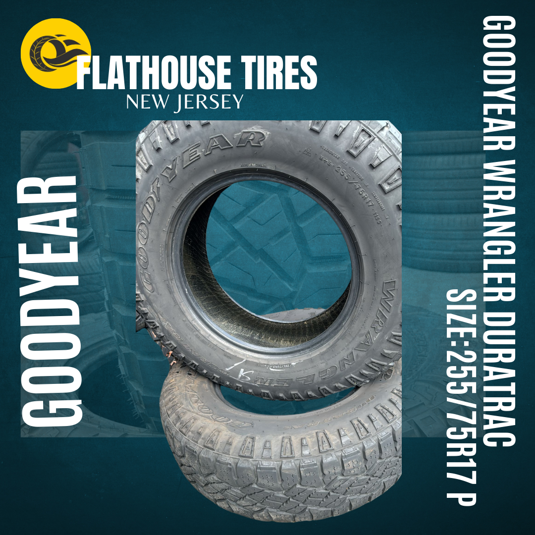 Goodyear Wrangler DuraTrac 255/75R17 P - Set of 2 Pre-Owned Tires