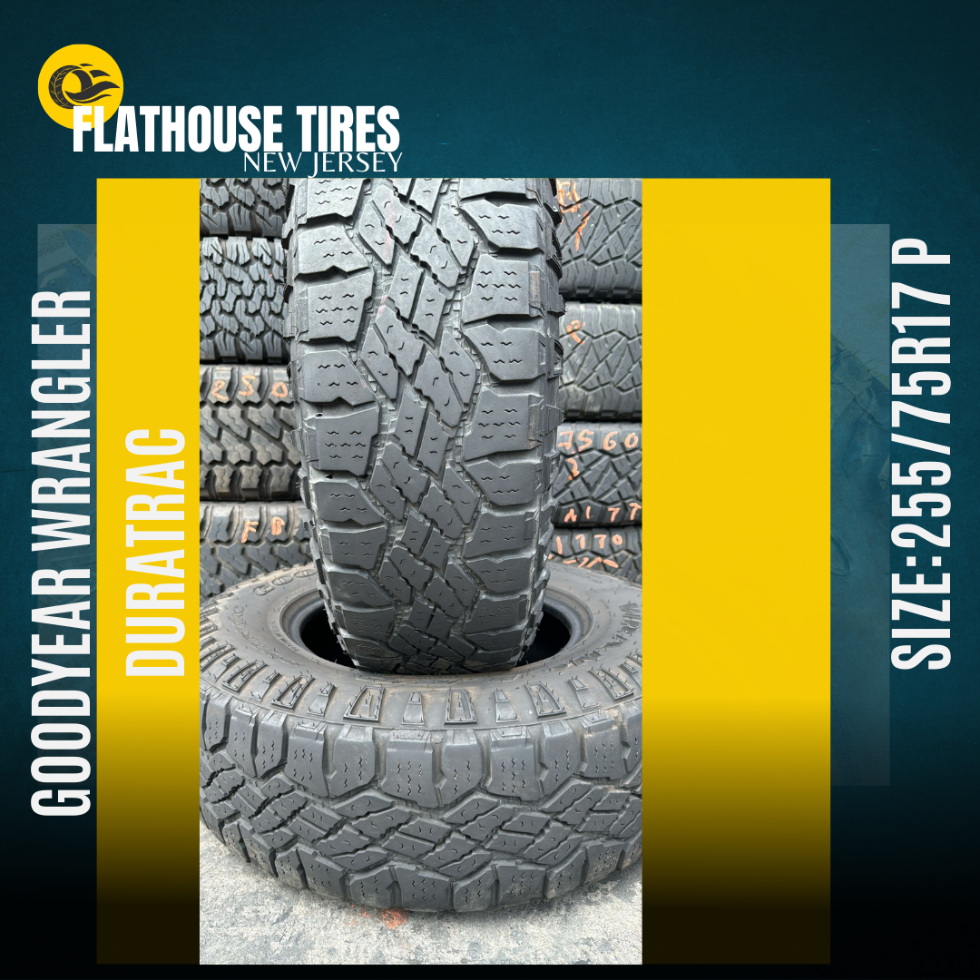 Goodyear Wrangler DuraTrac 255/75R17 P - Set of 2 Pre-Owned Tires