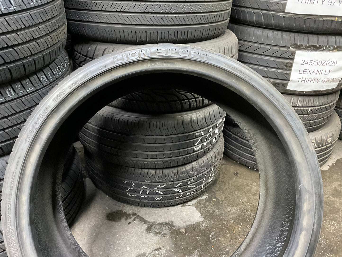 245/30/22 LEAO TIRES Lion Sport XL 92W Extra load m+s