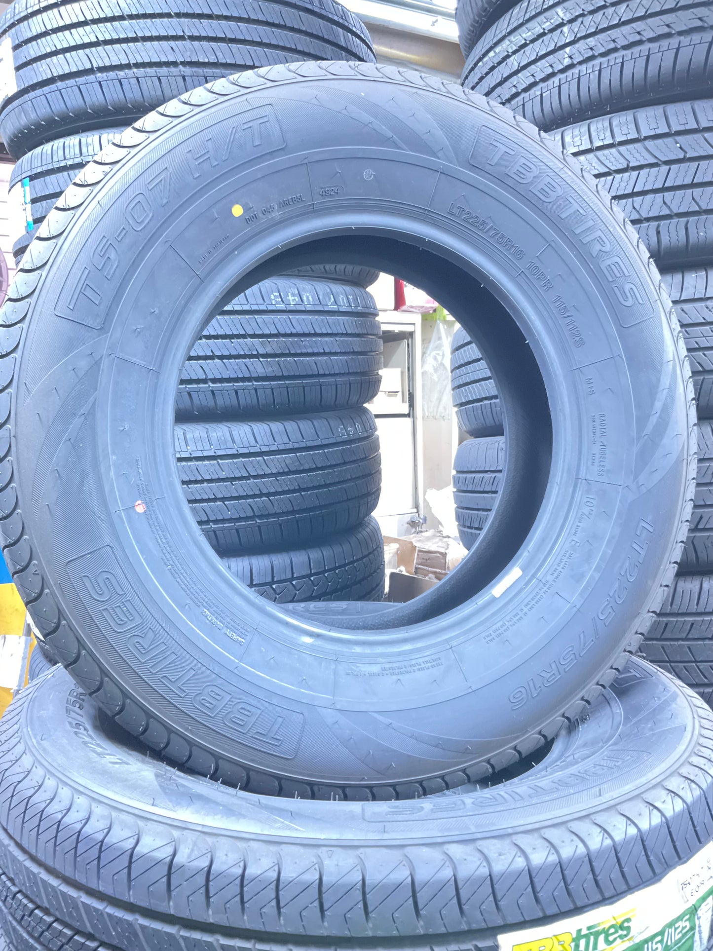 225/75/16 LT TBB TIRES TS-07 H/T 115/112 S M+S LOAD RANGE “E”