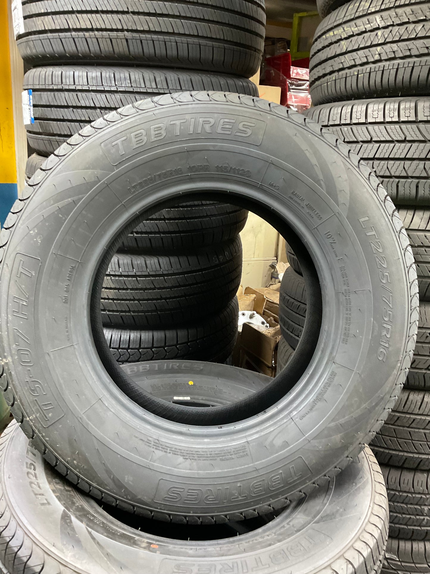 225/75/16 LT TBB TIRES TS-07 H/T 115/112 S M+S LOAD RANGE “E”