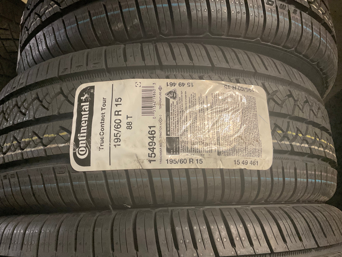 195/60R15 88T Continental TrueContact Tour All Season