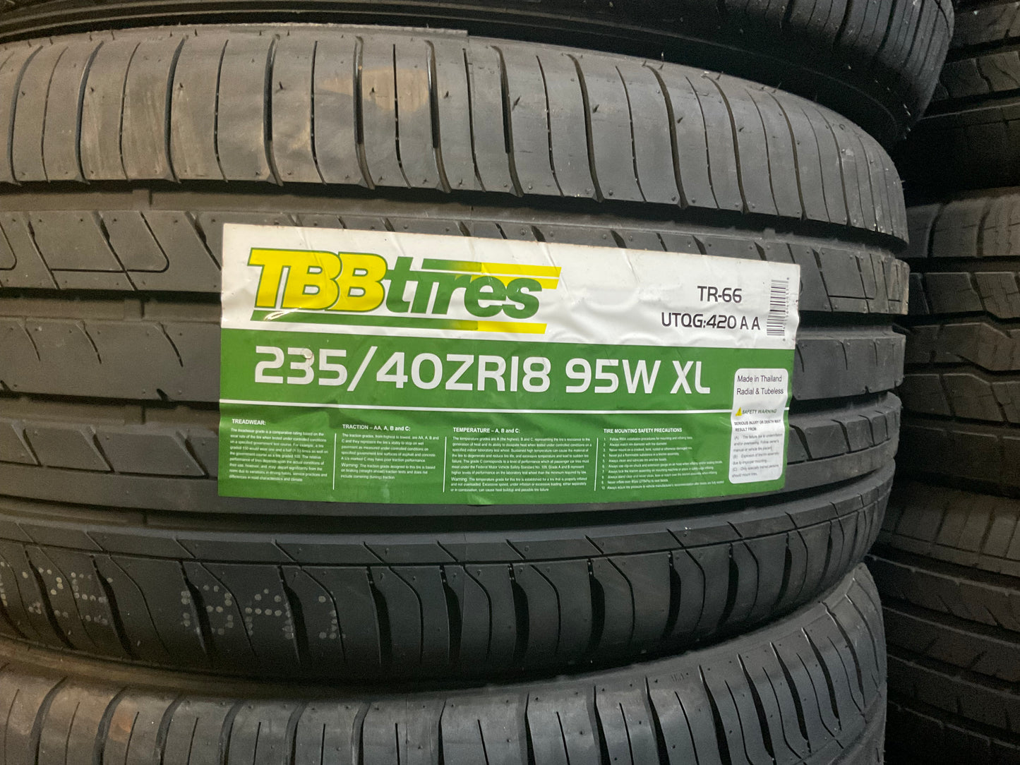 235/40R18 95W XL TBB TR-66 All Season