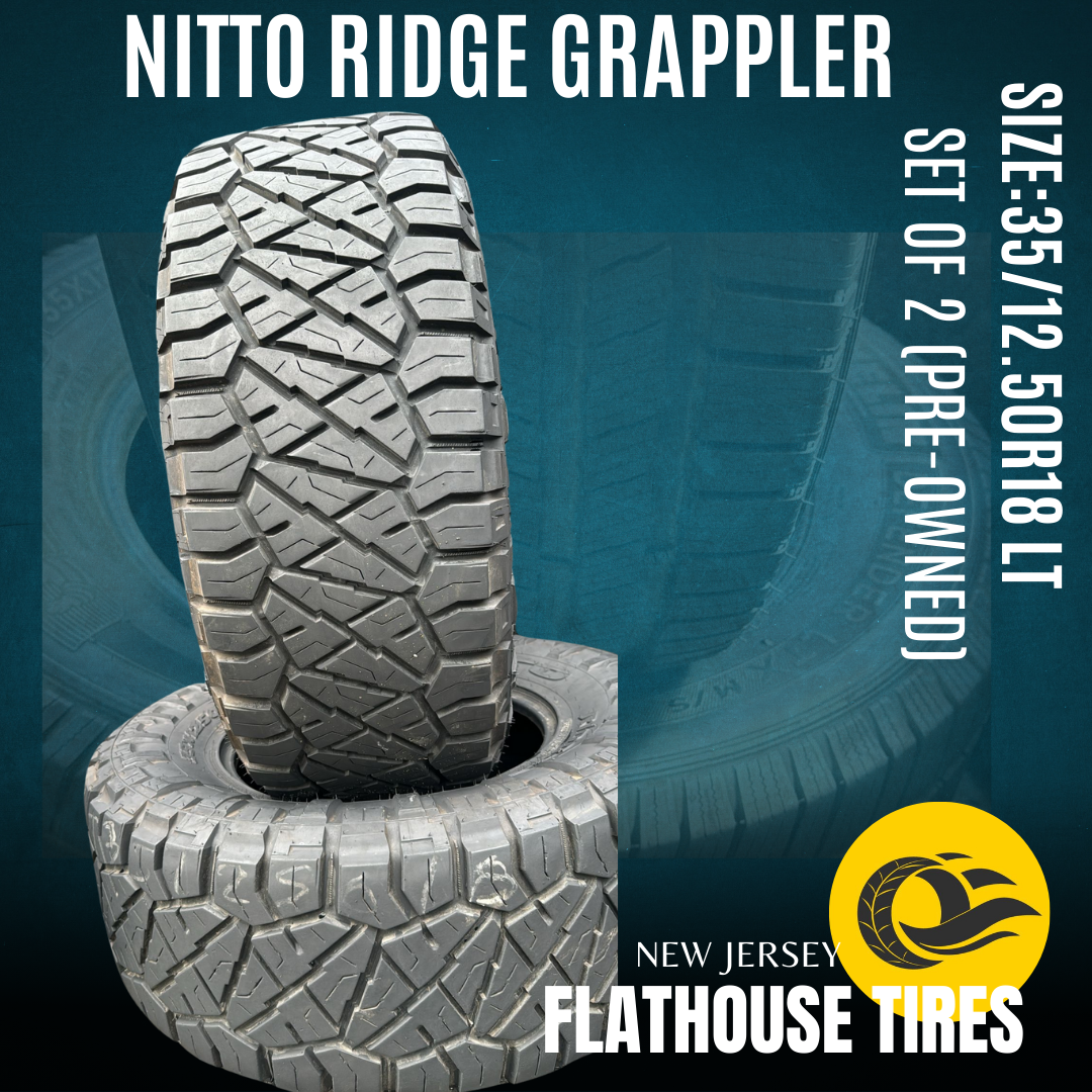 Nitto Ridge Grappler 35/12.50R18 LT - Set of 2 Pre-Owned Tires