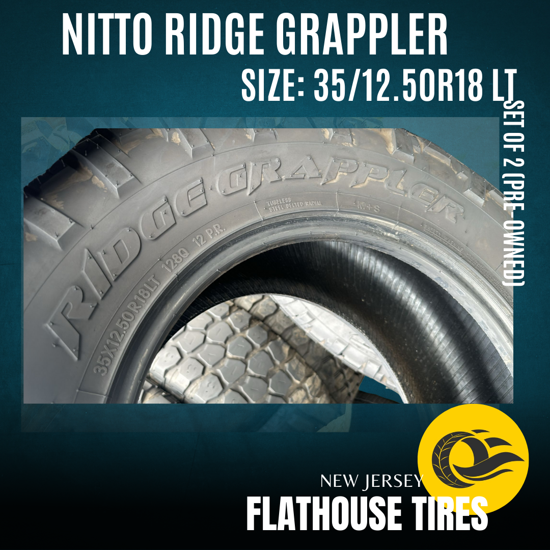 Nitto Ridge Grappler 35/12.50R18 LT - Set of 2 Pre-Owned Tires