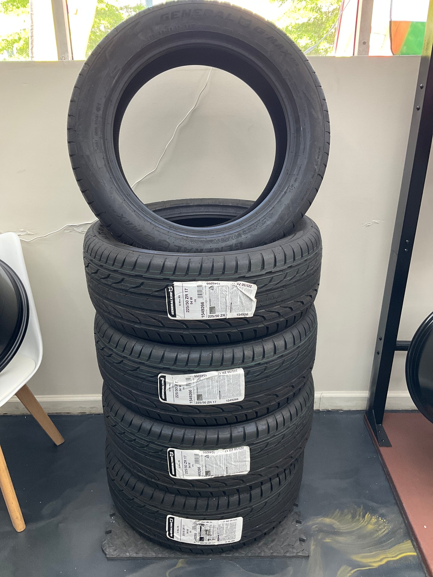 225/50R17 GENERAL G-MAX RS ZR RATED 94W
