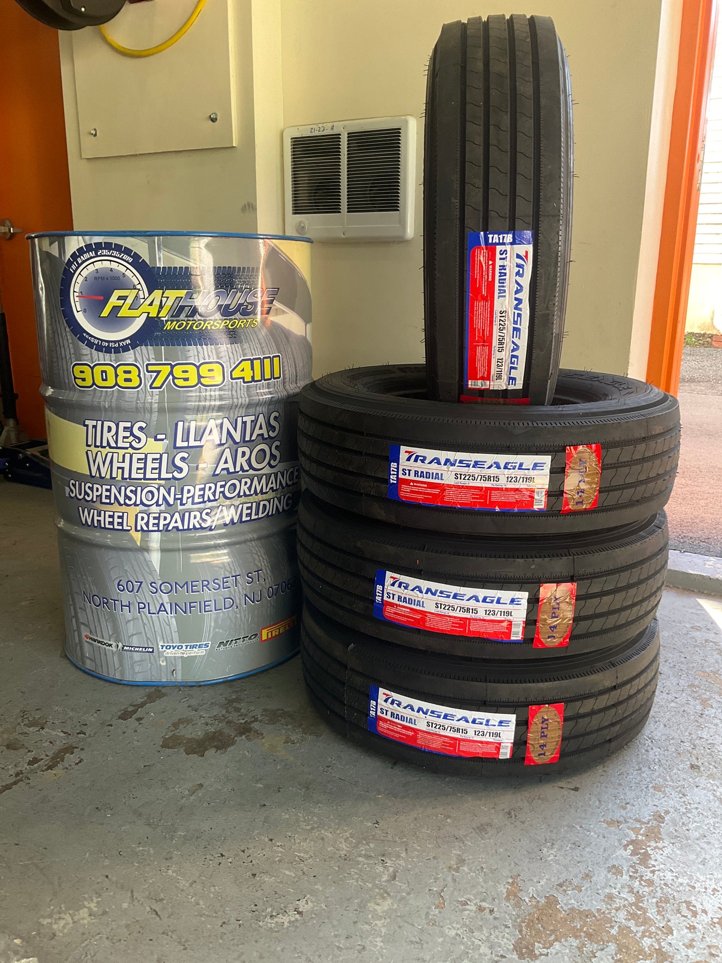 Tire Transeagle ST 225/75R15 Load G 14 Ply Trailer TA17B