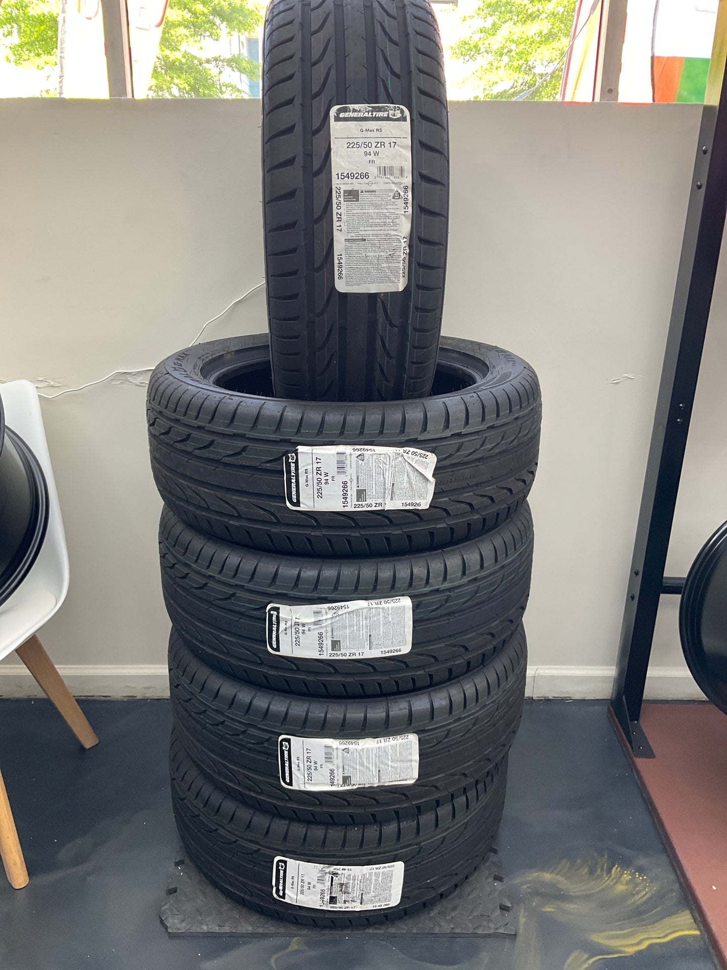 225/50R17 GENERAL G-MAX RS ZR RATED 94W
