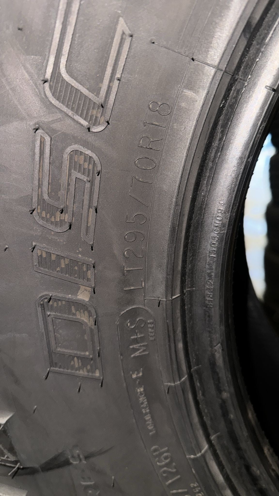 Mixed Set of 4 Used Tires - 2 Nitto & 2 Cooper - 295/70/18 LT