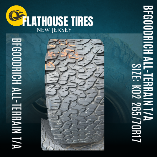 Set of 2 Used BFGoodrich All-Terrain T/A KO2 Tires - 265/70R17