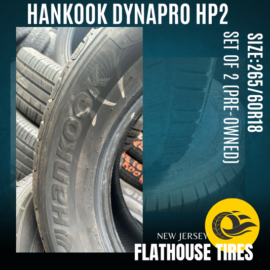 Hankook Dynapro HP2 265/60R18 - Set of 2 Pre-Owned Tires