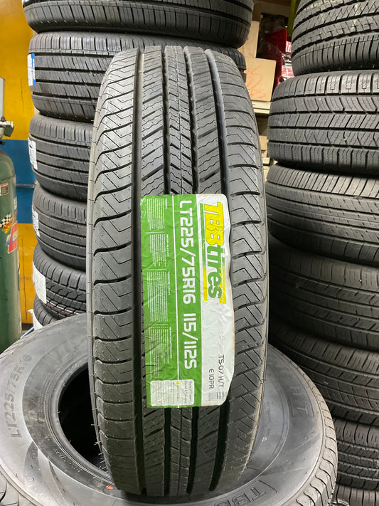 225/75/16 LT TBB TIRES TS-07 H/T 115/112 S M+S LOAD RANGE “E”
