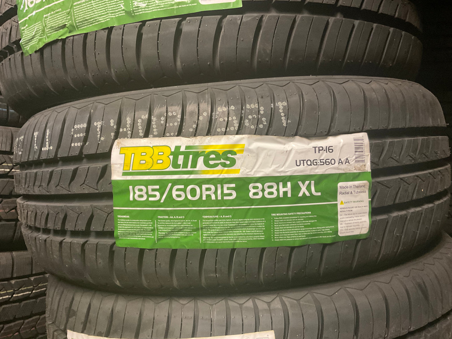 185/60R15 88H XL TBB TP-16