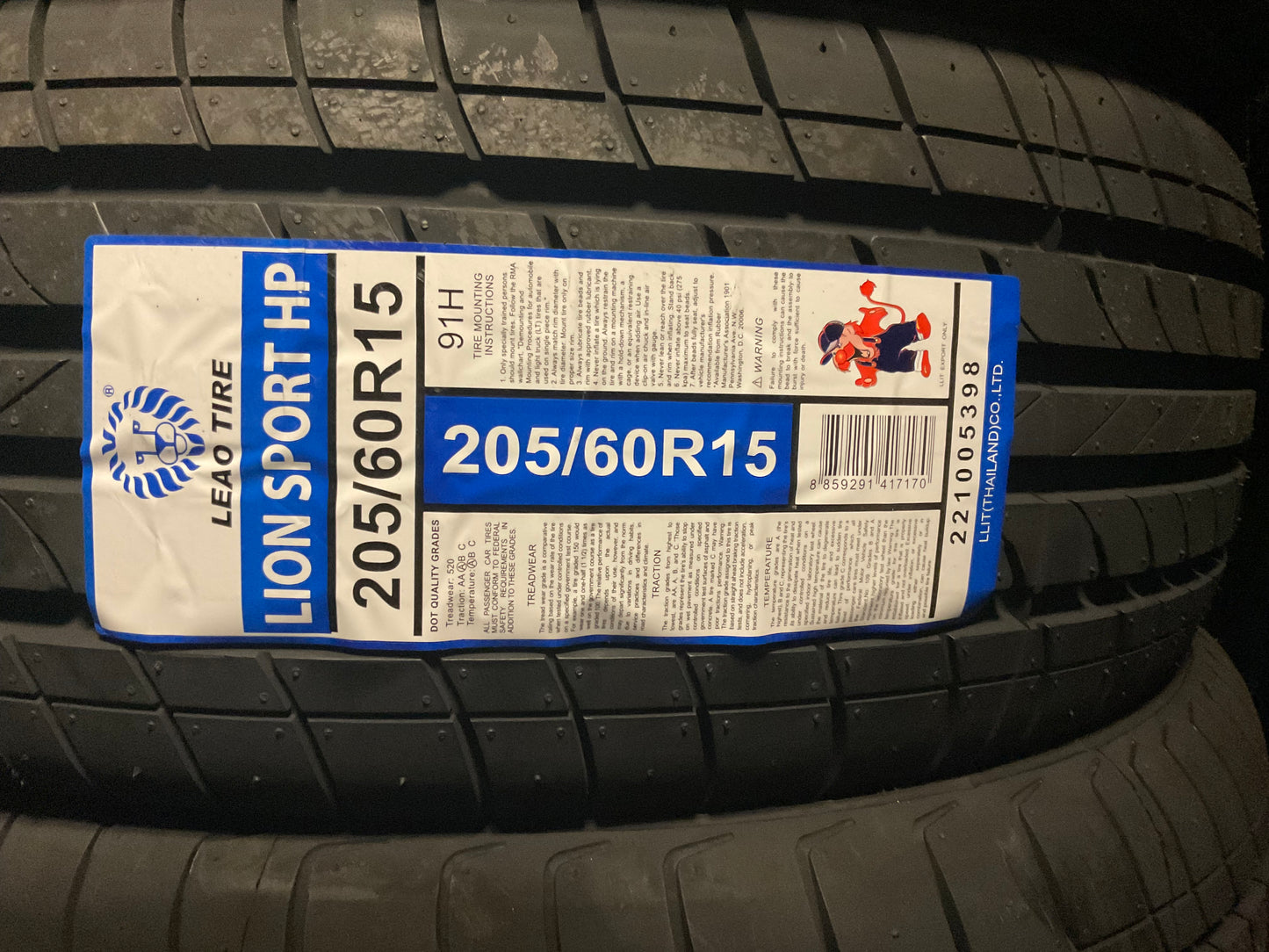 205/60R15 91H Leao Lion Sport HP