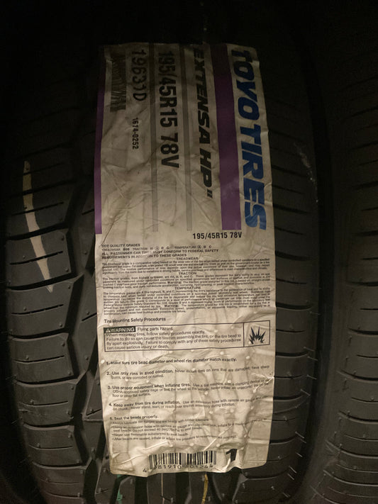 195/45R15 78V Toyo Extensa HP