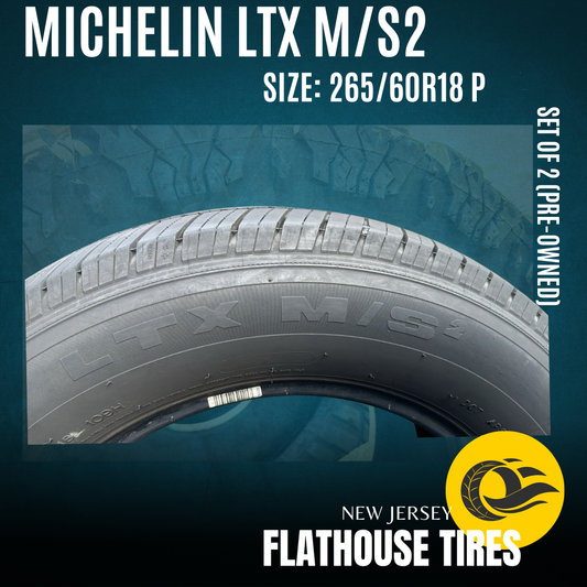 Michelin LTX M/S2 265/60R18 P - Set of 2 Tires (Pre-Owned)