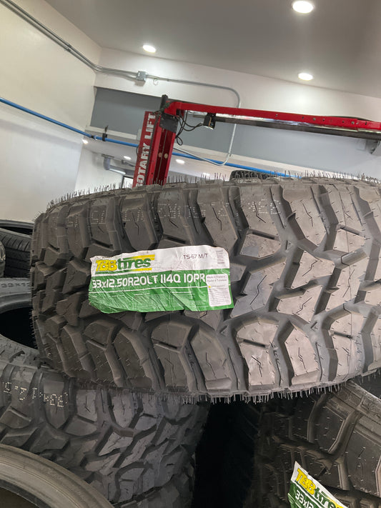 LT 33X12.50R20 TBB TS-67 Load E 10 Ply MT Mud Terrain 114Q