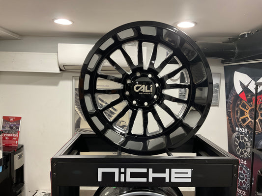CALI INSPIRED 22x12 black wheel with painted 22 x 12 inches/8 x165mm ,51 mm offset