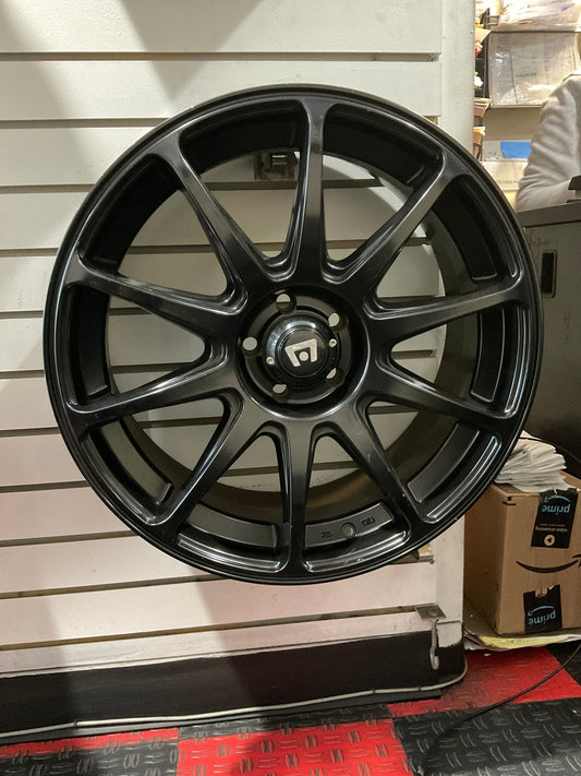 INSPIRED MOTEGI RACING WHEELS MR127 CS10 SATIN BLACK RIMS