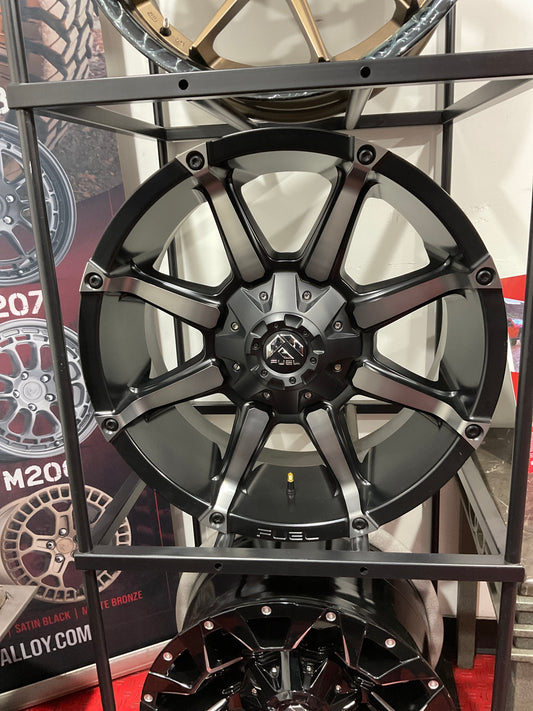 Wheel Offset: 1 Product Brand: Fuel Product Model: Coupler D556 Black Wheel Width: 9 Wheel Size: 20 Wheel Bolt Pattern: 6x139.7 Wheel Bolt Pattern: ALSO AVAILABLE 5x139/5x150 Center Bore: 110.1